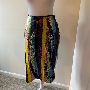 Sequined skirt. Multi-color. Size XL